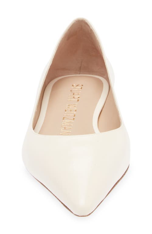 Stuart Weitzman Emilia Pointed Toe Flat In Seashell