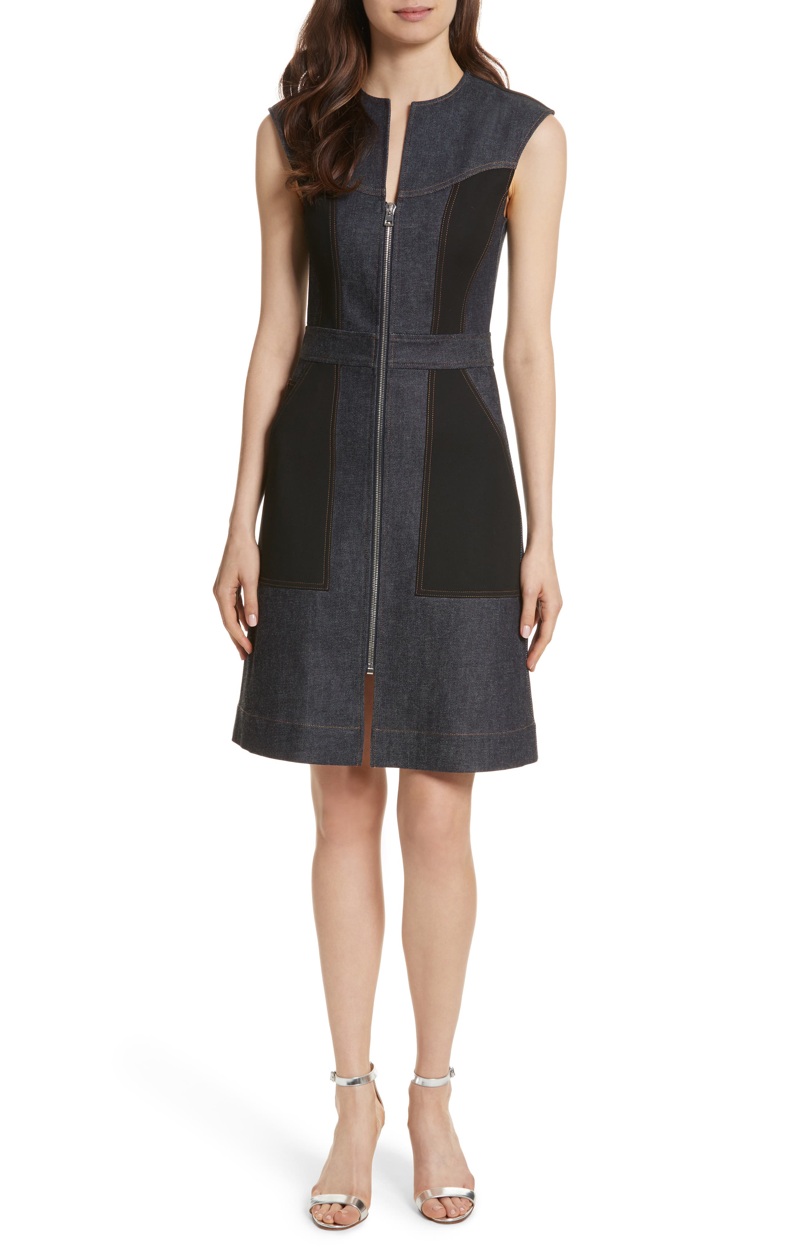 dvf denim dress