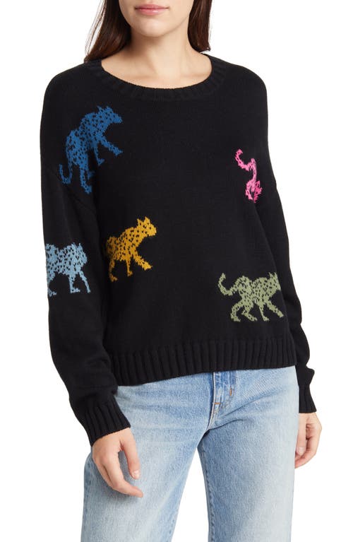 Rails Perci Leopard Cotton & Cashmere Sweater in Jagged Tiger