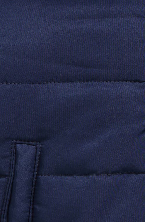 Shop Tucker + Tate Fleece Lined Hooded Puffer Coat In Navy Peacoat