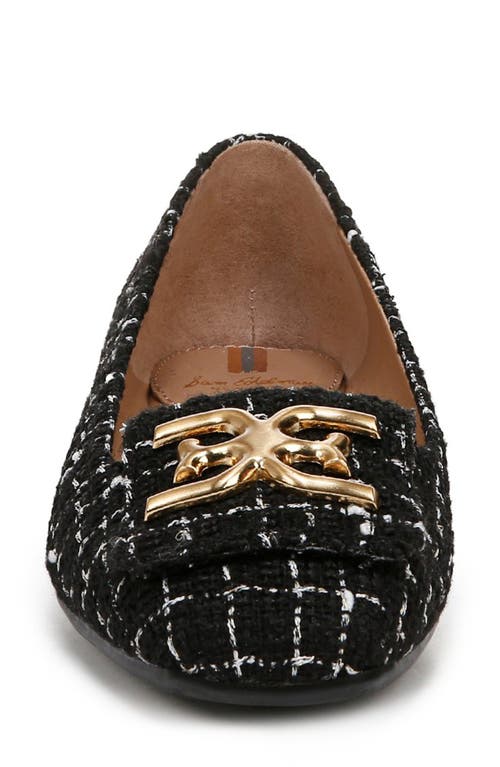 Sam Edelman Emina Square Toe Flat In Black Multi