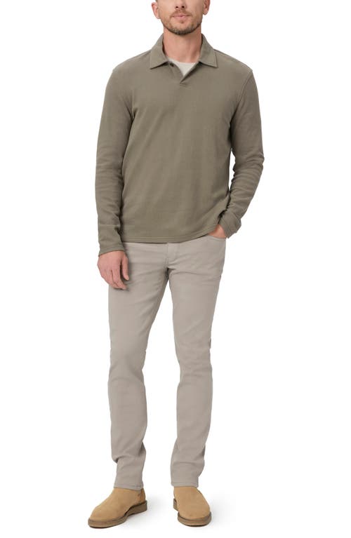 Shop Paige Hammond Long Sleeve Polo In Cedar Forest