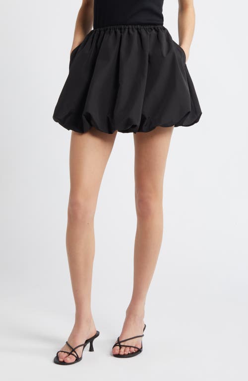 Open Edit Tafetta Bubble Skirt in Black at Nordstrom, Size Medium
