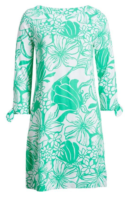 Shop Lilly Pulitzer ® Lidia Floral Boatneck Dress In Spearmint Oversized Kiss Tulip
