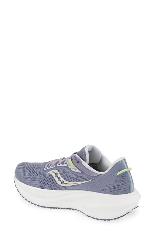 Shop Saucony Triumph 21 Running Sneaker In Iris/fern