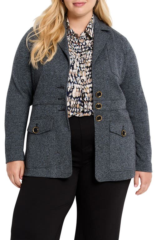 Nic + Zoe Nic+zoe Editor Cotton Blend Blazer In Patina