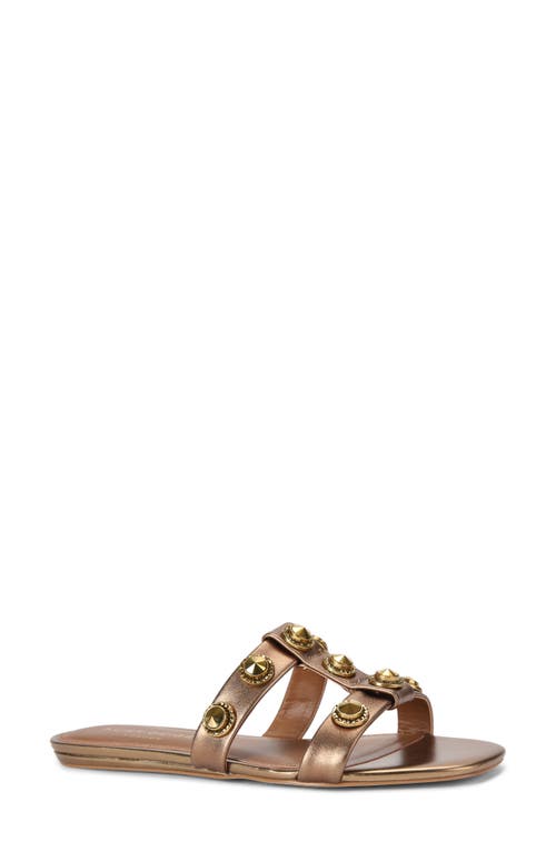 Kurt Geiger London Octavia Slide Sandal In Rust/copper