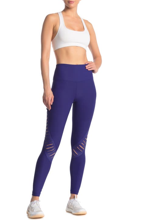 90 Degree By Reflex Ankle Length High Waist Power Flex Leggings - 7/8 Tummy  Control Yoga Pants