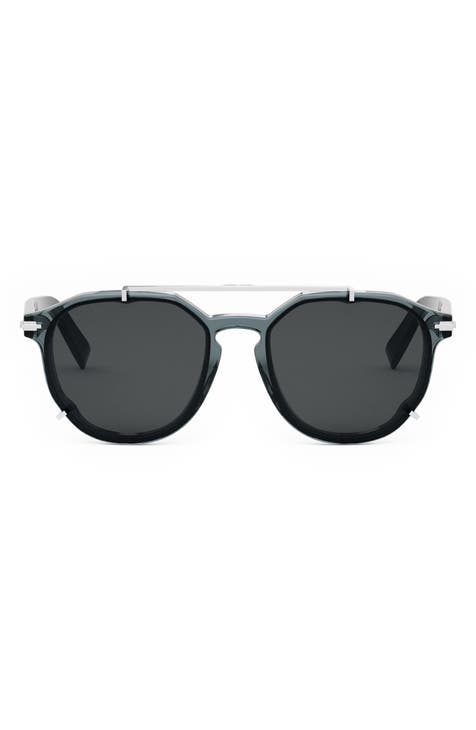 Dior Cd Link S1u 54mm Geometric Sunglasses - Crystal Blu Mirror