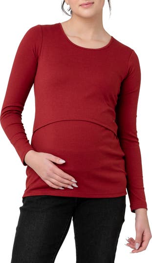 Tessa Rib Maternity/Nursing Top