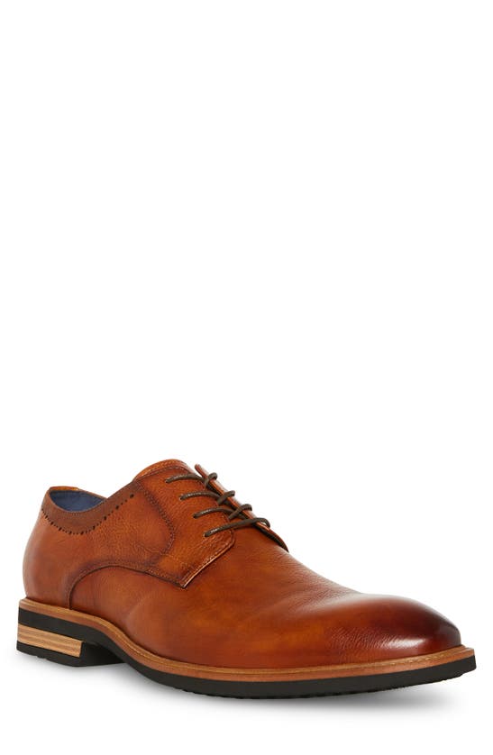Steve Madden Imala Derby In Tan Leather