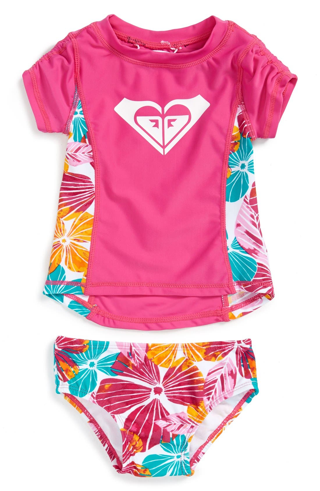 Roxy TwoPiece Rashguard Swimsuit (Baby Girls) Nordstrom
