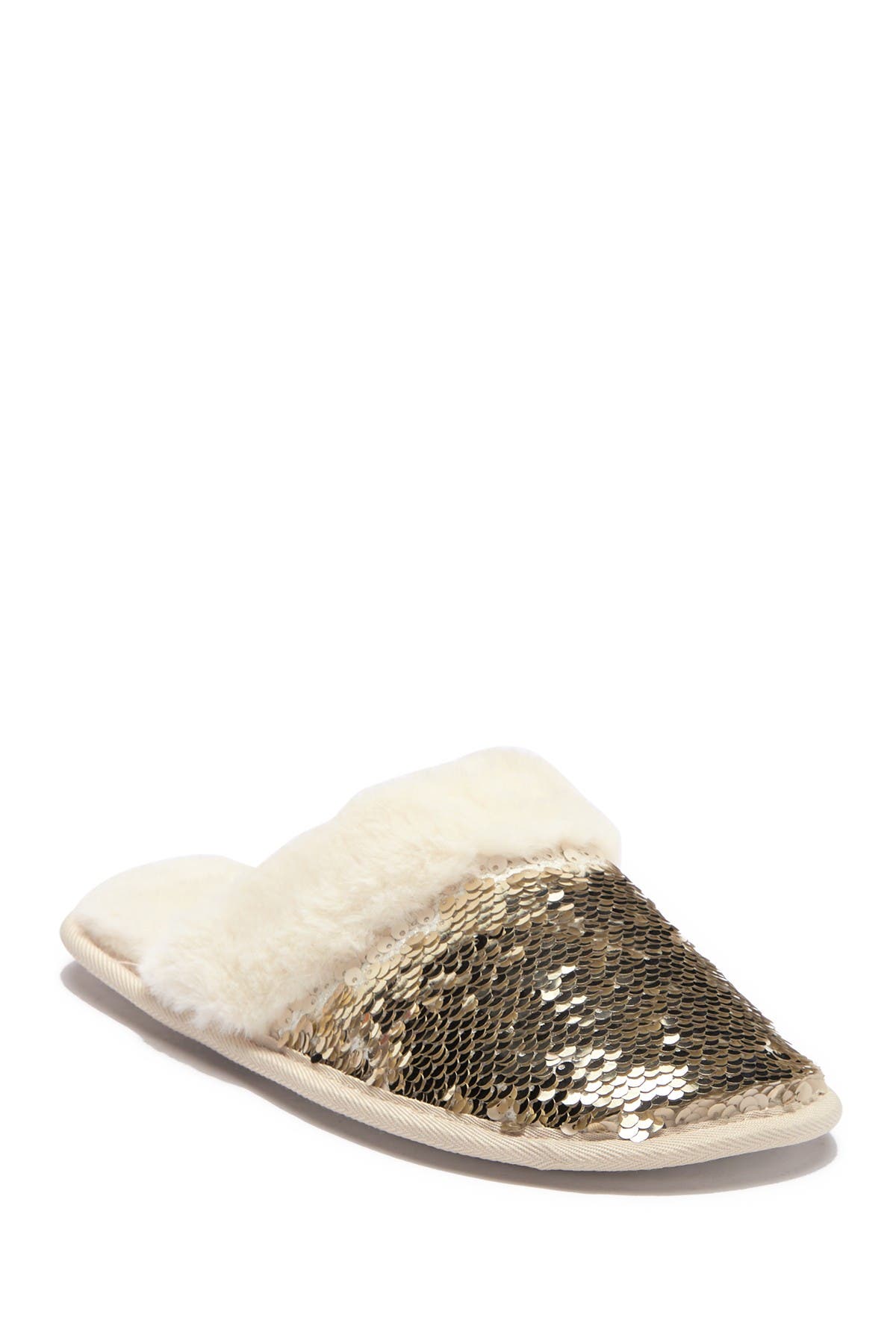 flip sequin slippers