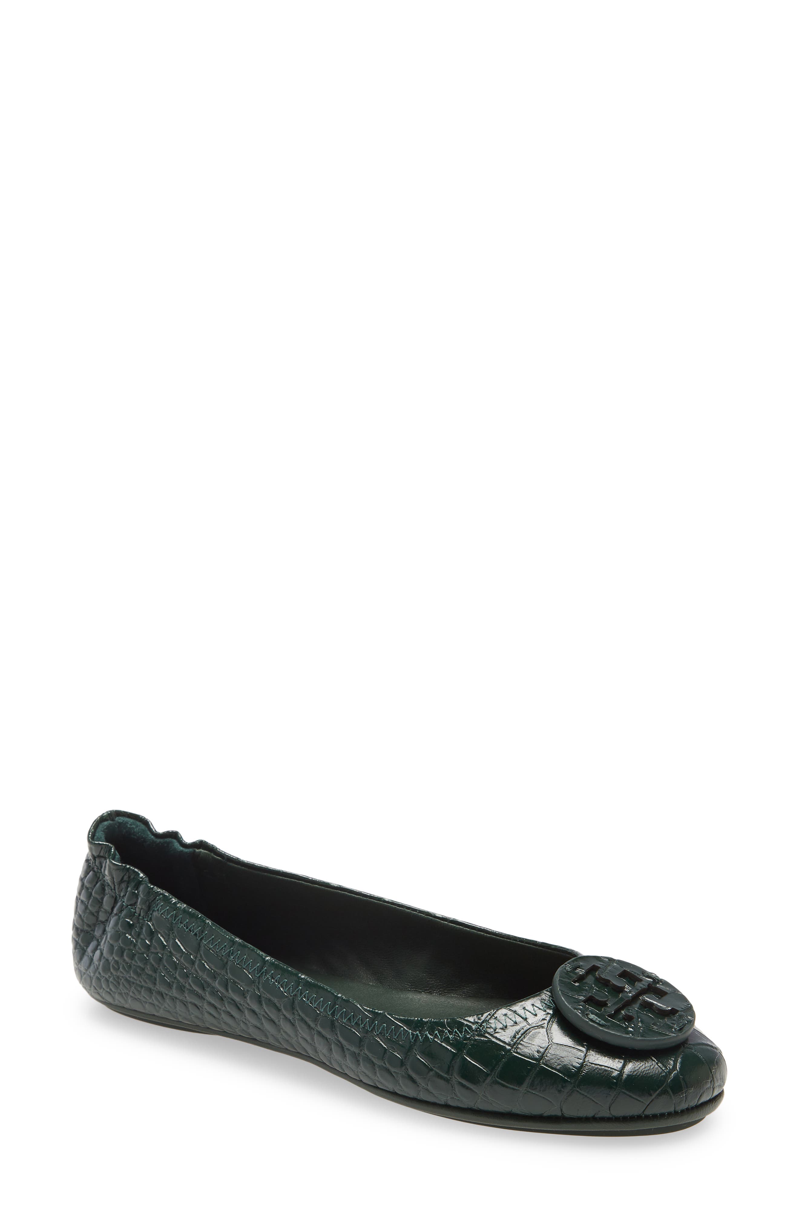 green flats for women