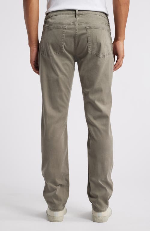 Shop Frame L'homme Slim Fit Five-pocket Twill Pants In Dusty Grey