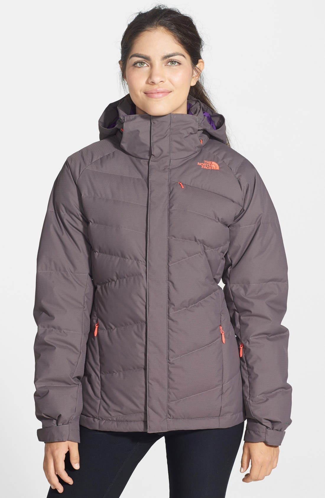 north face heavenly hooded down jacket