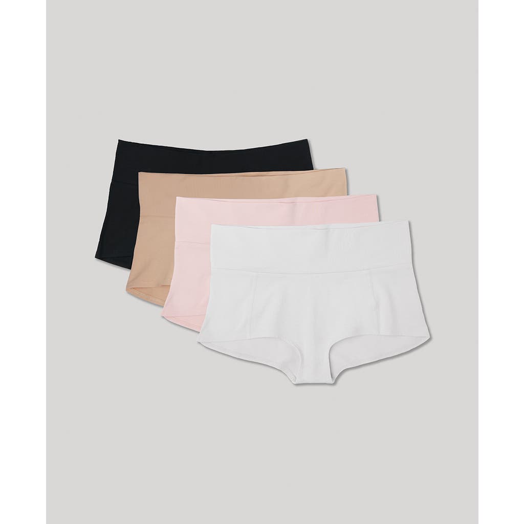 Pact Organic Maternity Foldover Brief 4-pack In Everyday Basics