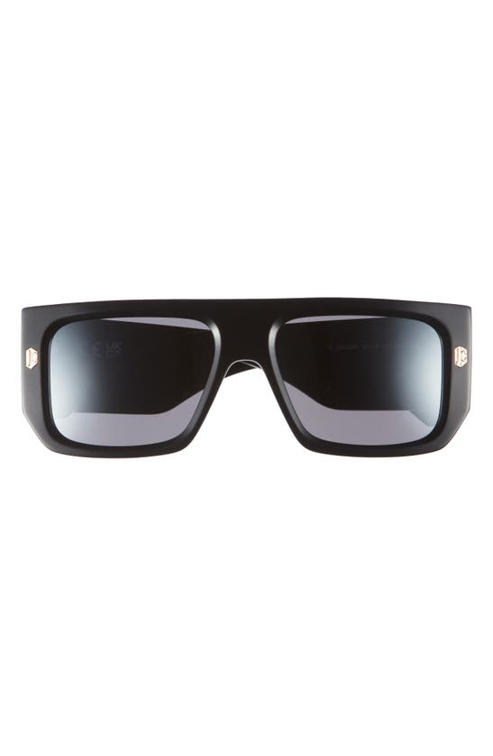 Shop Just Cavalli 56mm Aviator Sunglasses In Black Black Smoke