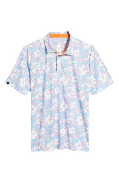 Swannies Howard Floral Golf Polo in Lilac