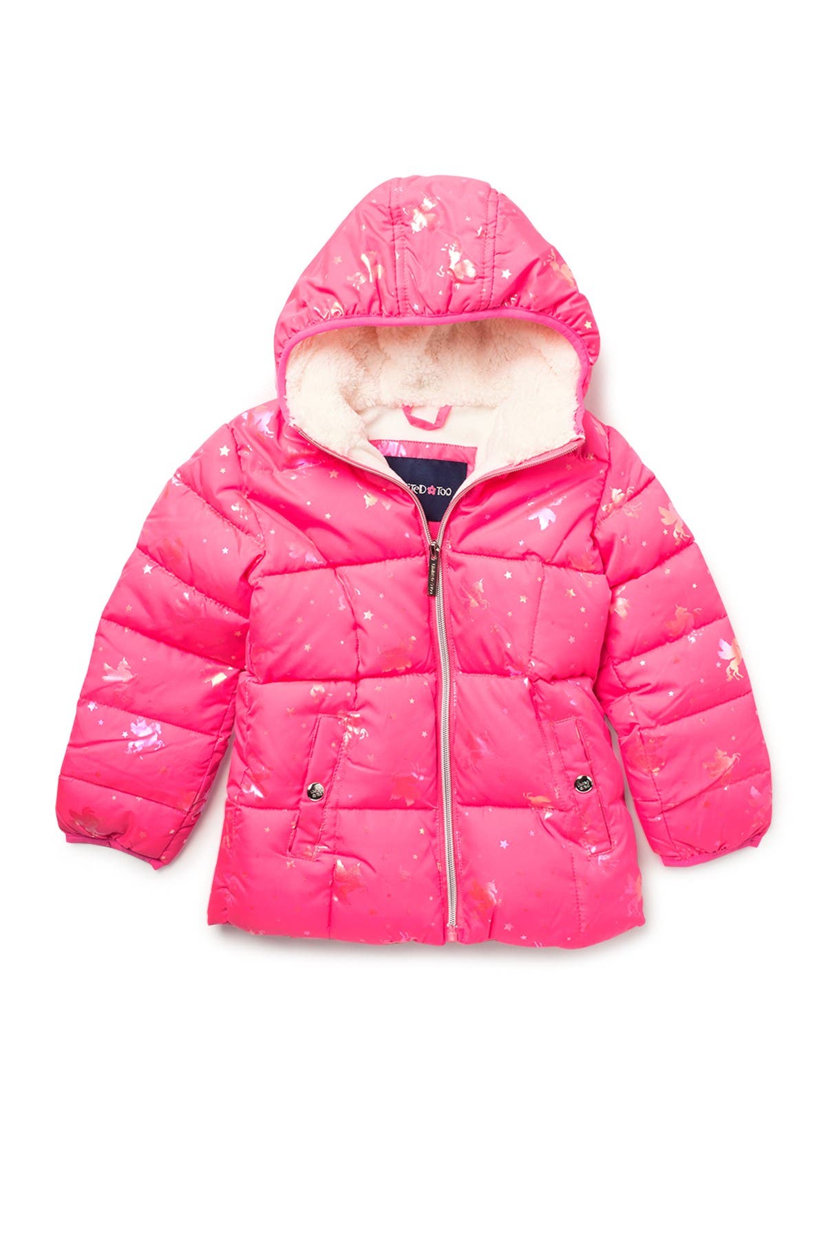 unicorn puffer coat