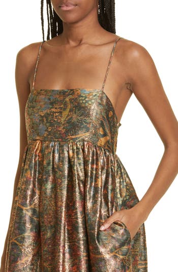 Ulla johnson outlet metallic dress