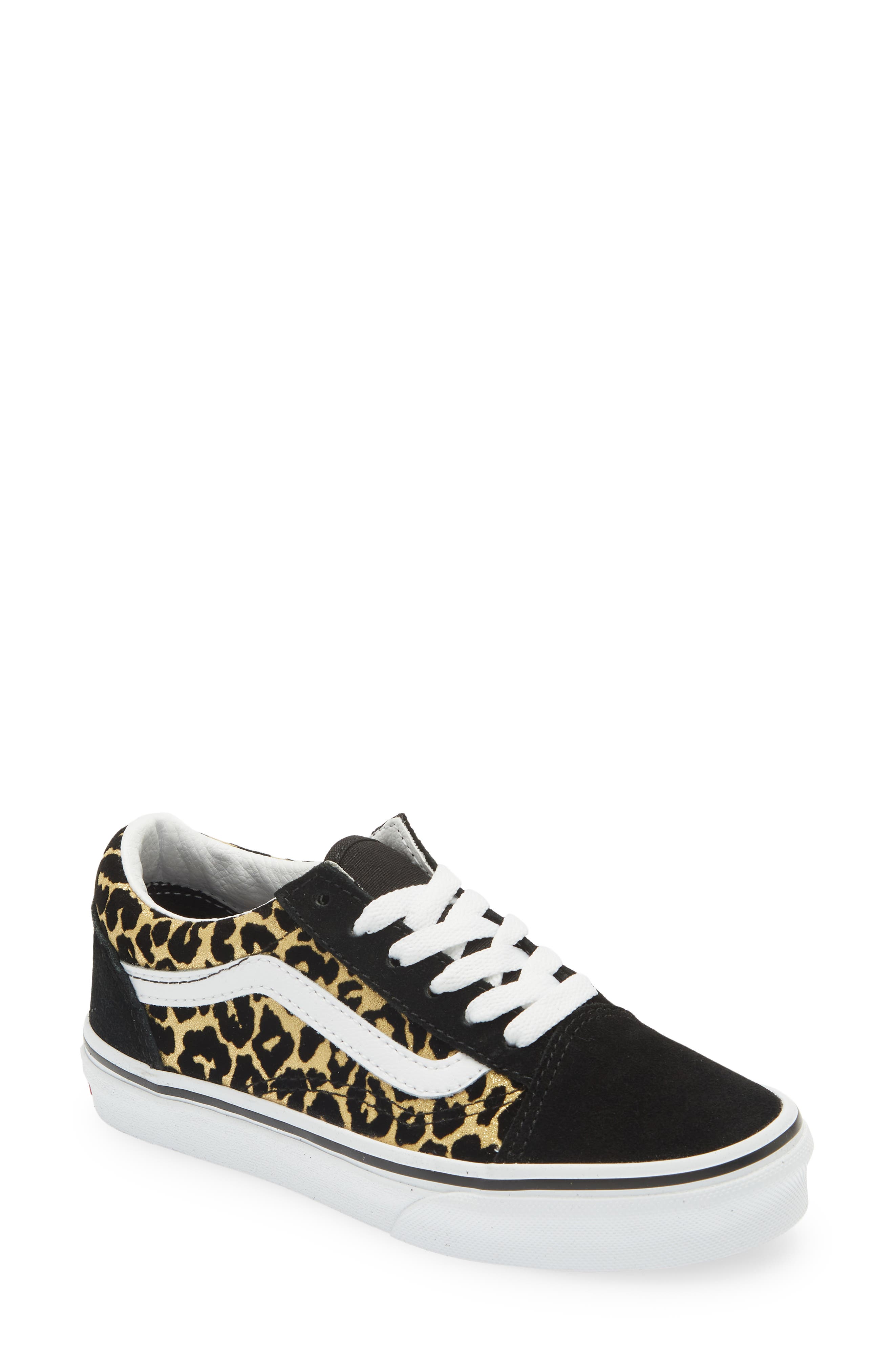 black vans with leopard