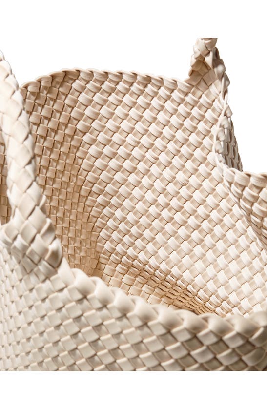 Naghedi St. Barths Medium Woven Tote In Ecru