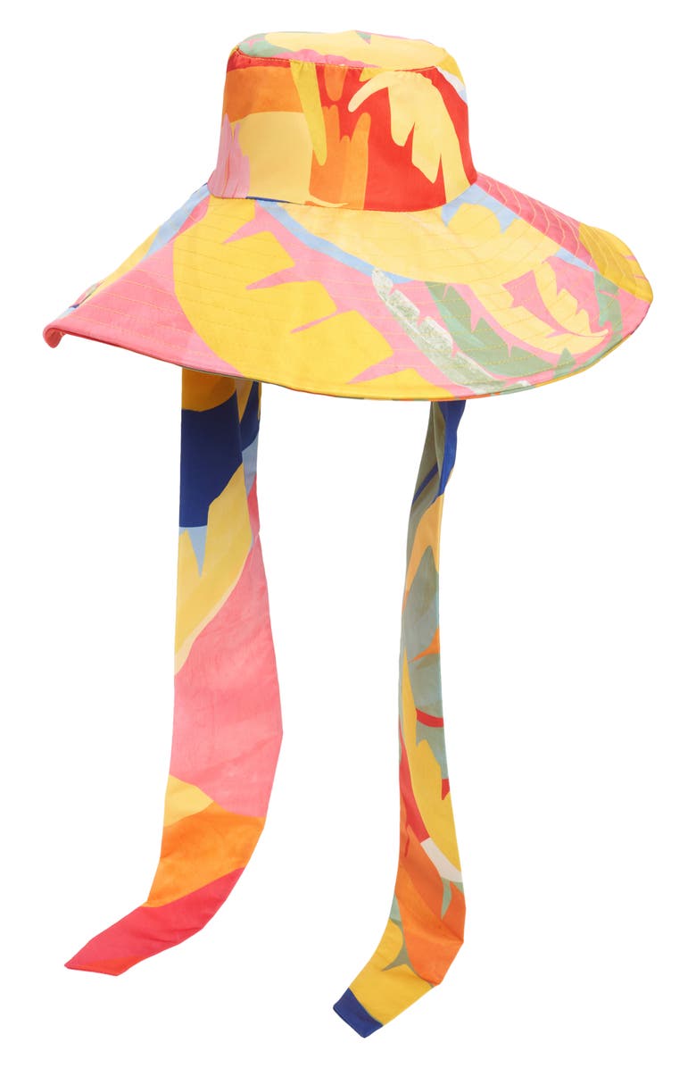 FARM RIO Tropical Sunset Hat, Main, color, TROPICAL SUNSET