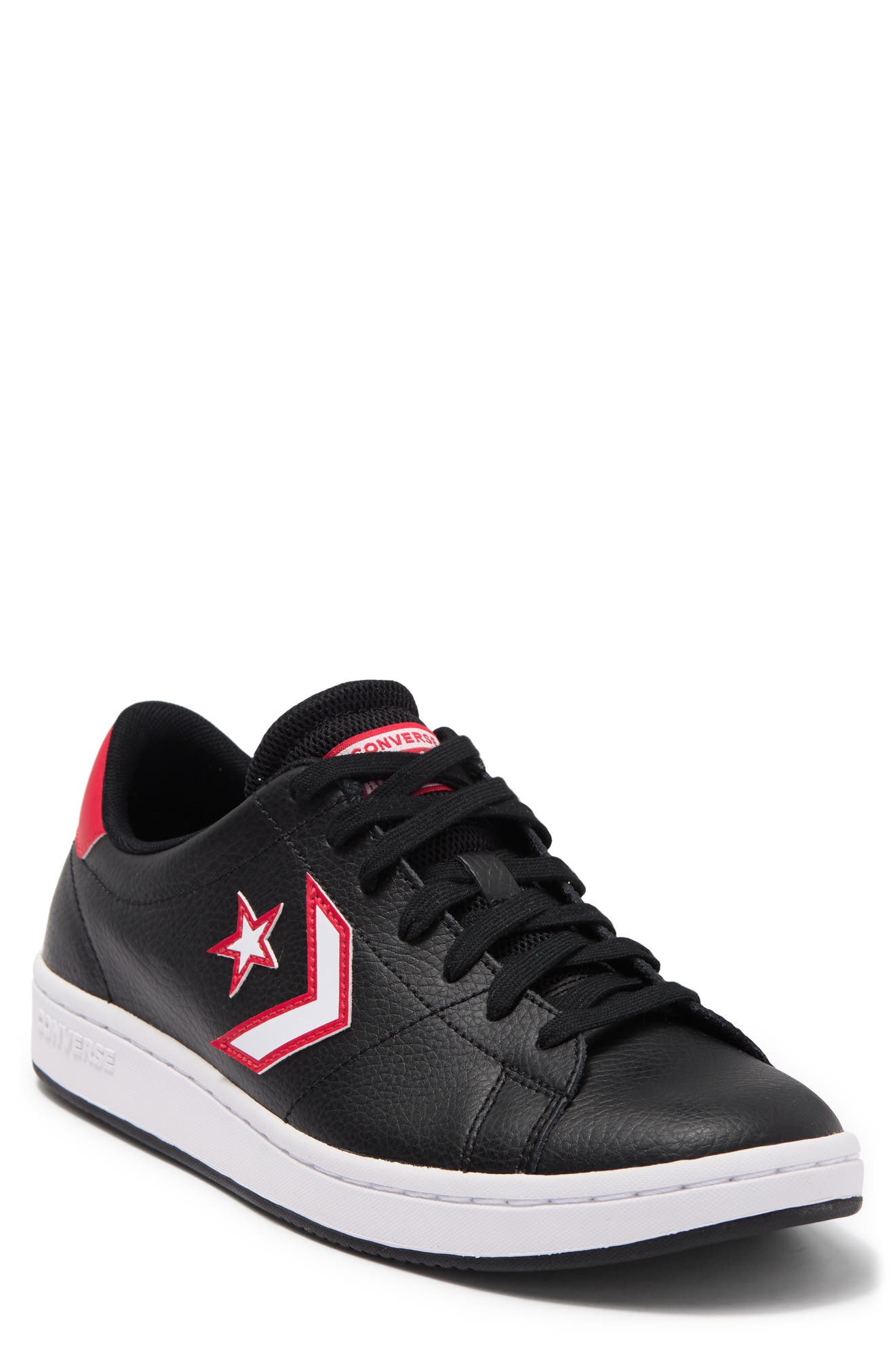 All-court Ox Leather Sneaker In Black/casino/white البلبل