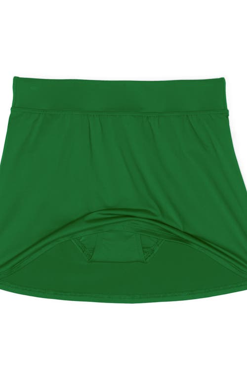 Shop Lands' End Plus Size Chlorine Resistant Tummy Control Swim Skirt Swim Bottoms In Fresh Grass