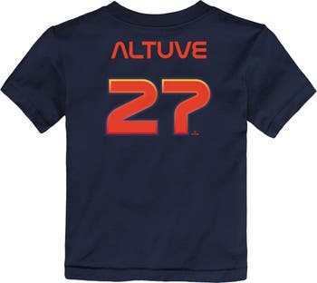 Youth Houston Astros Jose Altuve Nike Navy 2022 World Series Name & Number  T-Shirt
