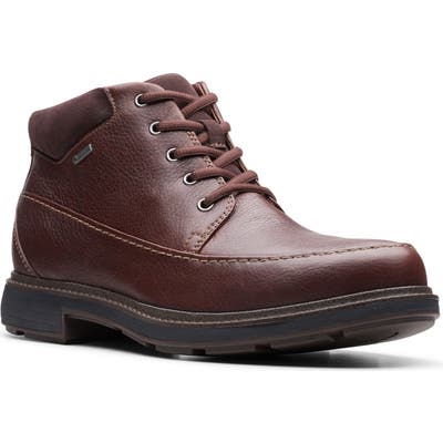 Clarks Un. tread Waterproof Moc Toe Boot, Brown