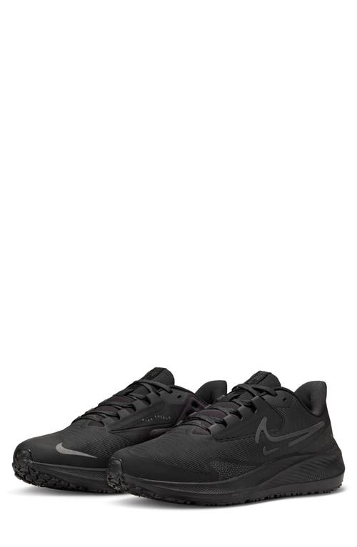 Shop Nike Air Zoom Pegasus 39 Running Shoe In Black/black/off Noir