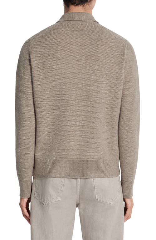 Shop Zegna Oasi Cashmere Polo Sweater In Piedicavallo