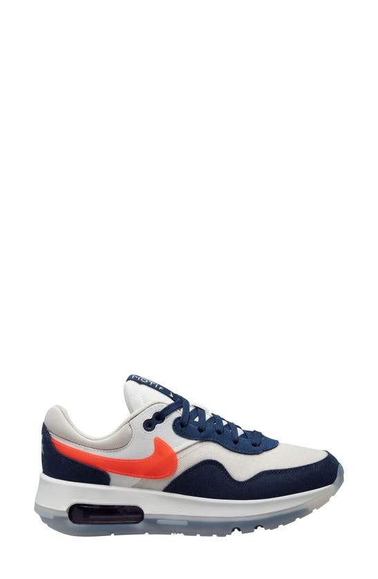 Nike Air Max Motif Sneaker In Light Bone/ Crimson/ Navy