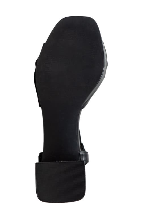 Chase & Chloe Chase And Chloe Knot Strap Sandal In Black