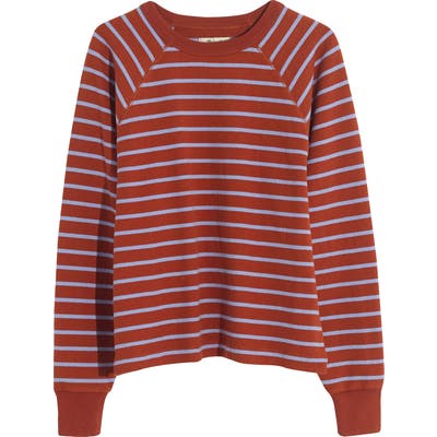 Madewell Luxe Raglan Sweatshirt, Blue