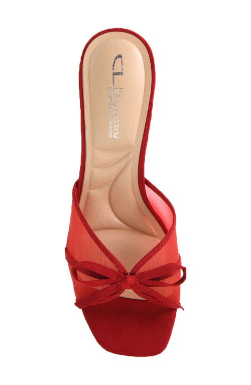 Cl By Laundry Jump Up Mesh Sandal In Red