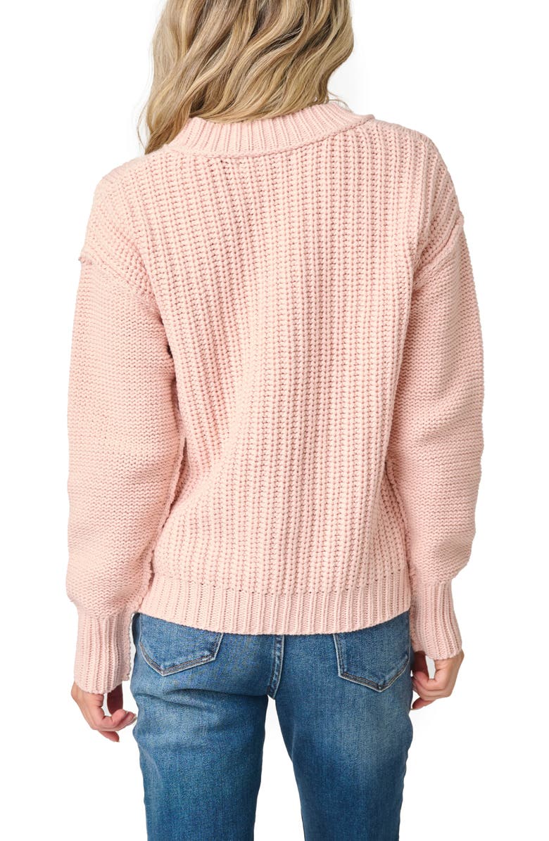 GIBSONLOOK Scallop Stitch Sweater | Nordstrom
