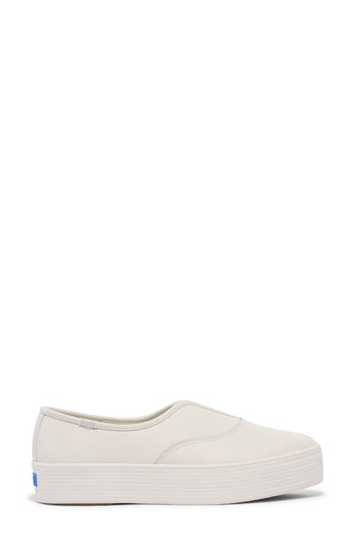 Shop Keds ® Point Platform Slip-on Sneaker In White Leather