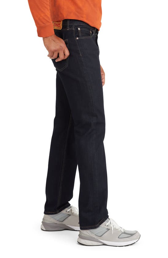 Shop Levi's 505™ Relaxed Straight Leg Jeans In At Your Darkest Rinse