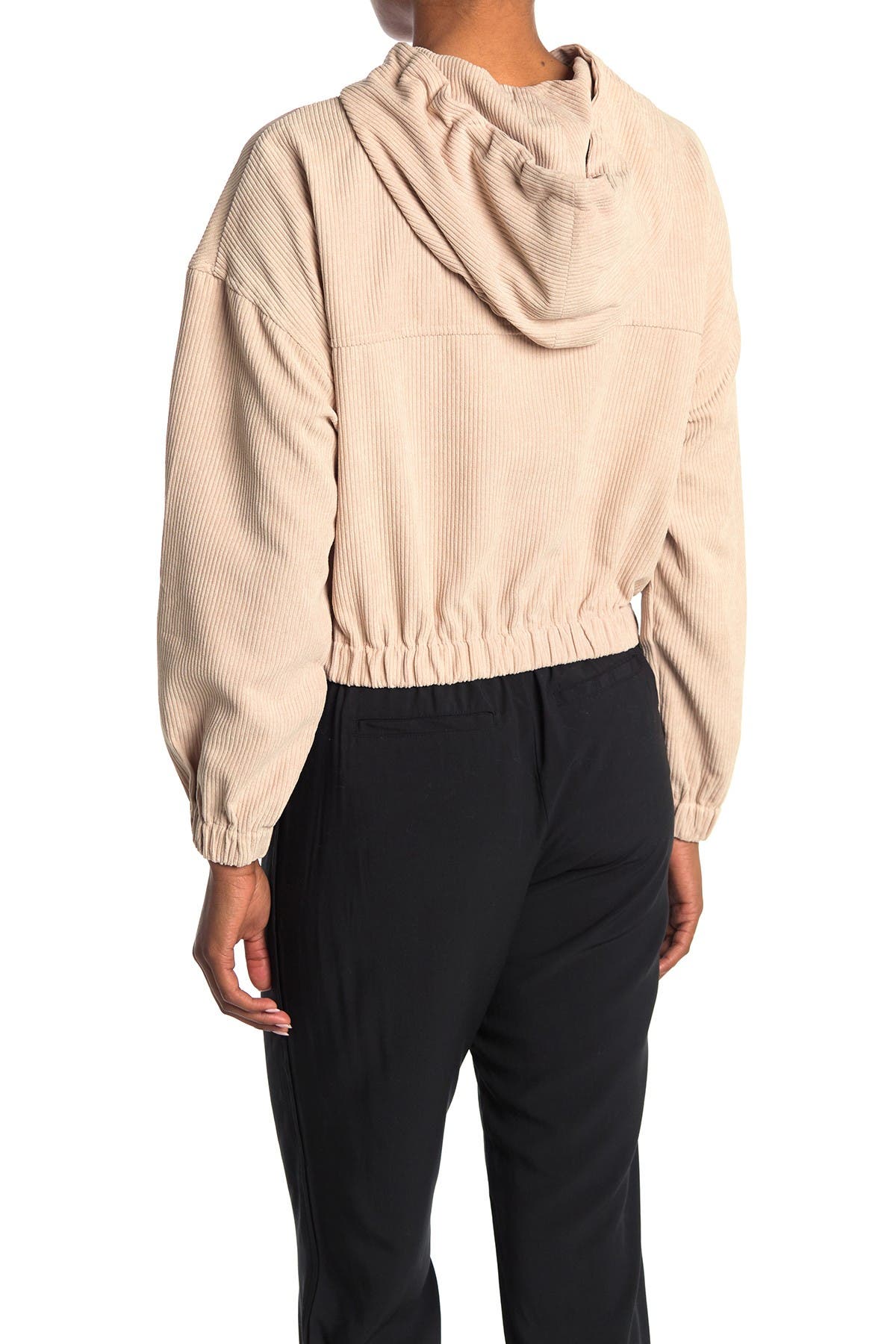 cropped hoodie jacket