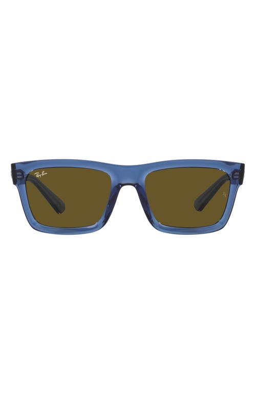 Ray Ban Ray-ban Warren 57mm Rectangular Sunglasses In Blue
