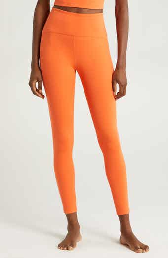 Beyond Yoga Engineered Lux High Waisted Midi Legging In Pink. In