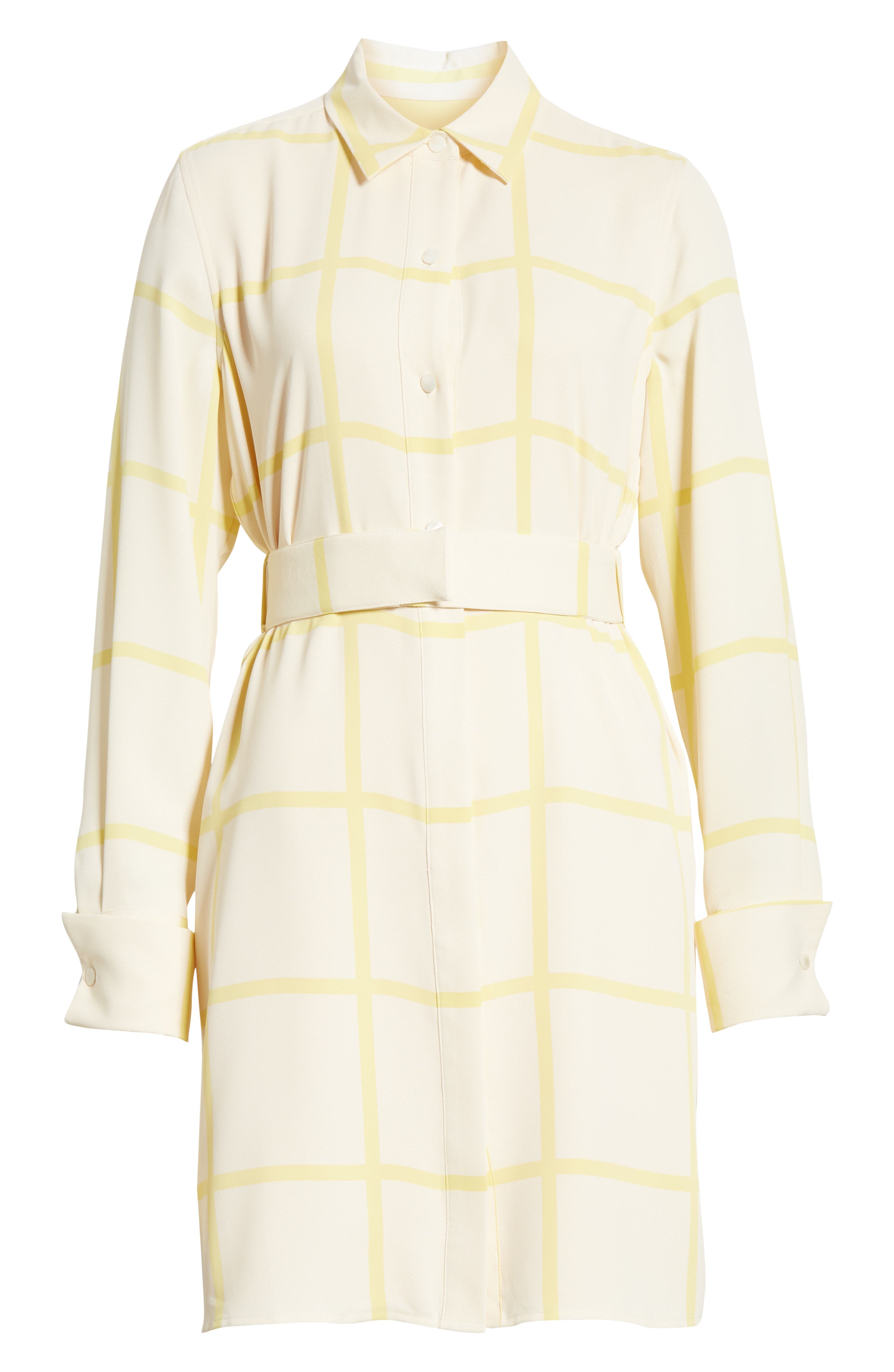 Checkered Lemon Shirt Dress