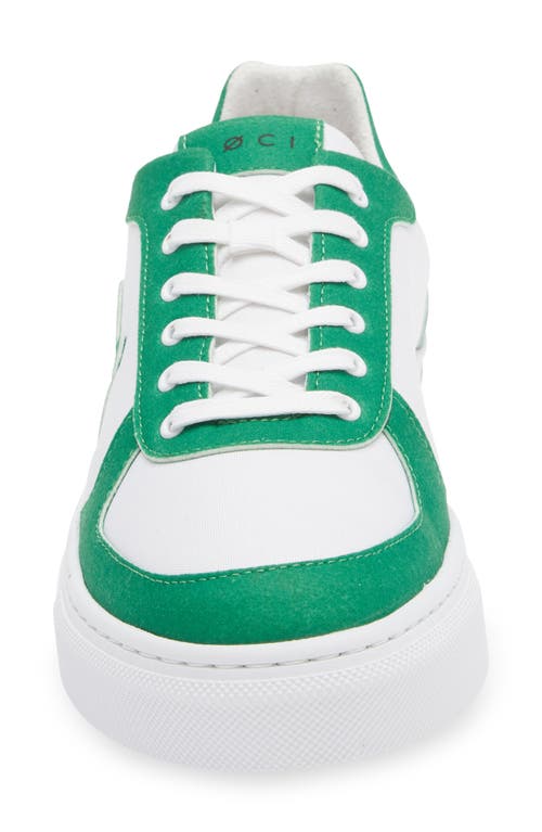 Shop Loci Classic Water Repellent Sneaker In White/green/green