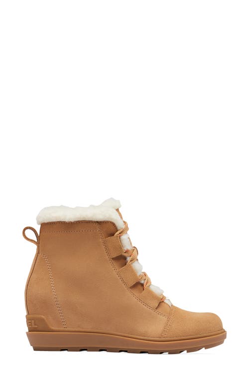 Sorel Evie Ii Cozy Waterproof Wedge Bootie In Tawny Buff/gum 2