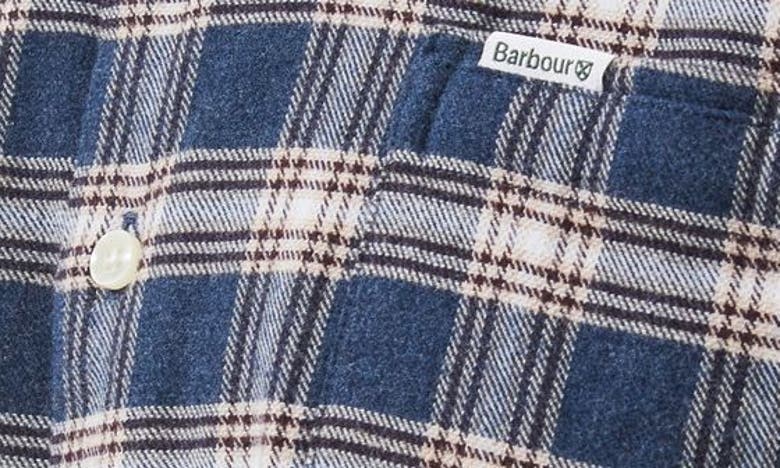 Barbour Men's Bowburn Brushed-finish Shirt In Navy Marl