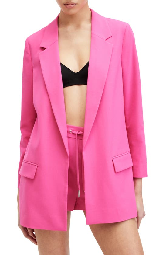 Shop Allsaints Aleida Blazer In Hot Pink