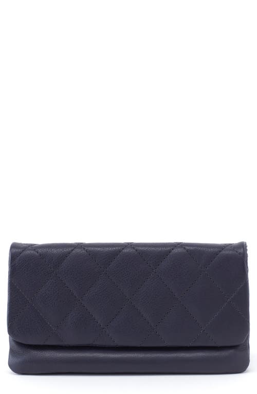HOBO Advent Continental Leather Wallet in Navy